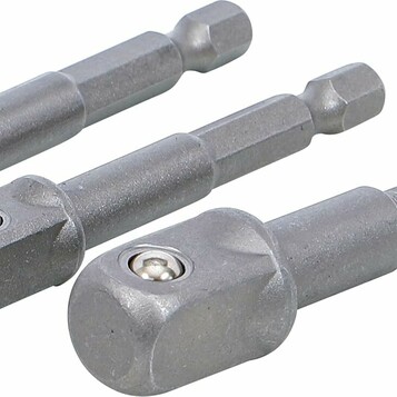 Komplet 3 adapterów do wiertarek BGS Diy 8204, stan: nowy