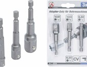 BGS Diy 8204 – zestaw 3 adapterów do wiertarek, chwyt sześciokątny 1/4 cala – zdjęcie 5