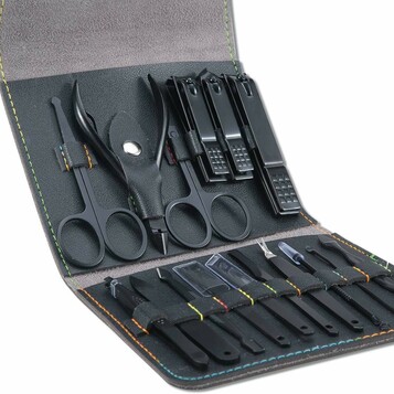 Komplet do manicure i pedicure w etui Leipple, stan: nowy