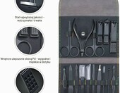 Leipple 16 w 1 – zestaw do manicure i pedicure w etui, stal nierdzewna, czarny – zdjęcie 4
