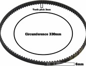 YINETTECH pasek napędowy do szlifierki taśmowej Makita 9404, 9903, 9920 – zamiennik 225084-9 – zdjęcie 4