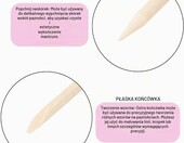 INLAQ patyczki do skórek z drewna pomarańczowego, 100 szt. – manicure i pedicure – zdjęcie 3