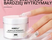 AIMEILI przezroczysty proszek akrylowy do paznokci 60 g – puder do przedłużania – zdjęcie 4