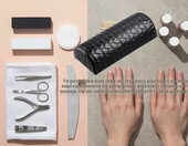 LATRAT poduszka pod dłoń do manicure ze zdejmowanym pokrowcem, czarna – zdjęcie 4