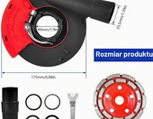 gxwcyi – osłona odsysająca do szlifierki kątowej 125 mm z tarczą diamentową – zdjęcie 2