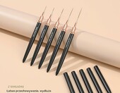 ZEOHBETY zestaw 5 pędzelków do zdobienia paznokci – liner nail art, czarny – zdjęcie 2