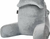 SLIGUY MS-20241009 – poduszka z oparciem pod plecy do łóżka, jasnoszara – zdjęcie 1
