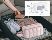Luxja etui na lakiery do paznokci i akcesoria manicure, 12–18 butelek, różowe – zdjęcie 5