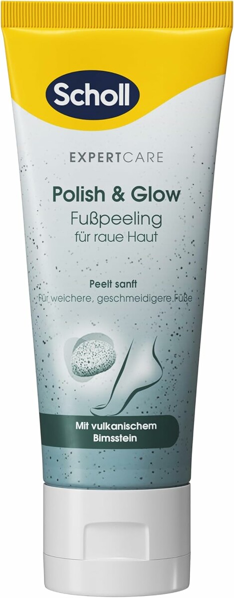 Scholl Expert Care peeling do stóp z pumeksem 75 ml – skóra sucha i zrogowaciała