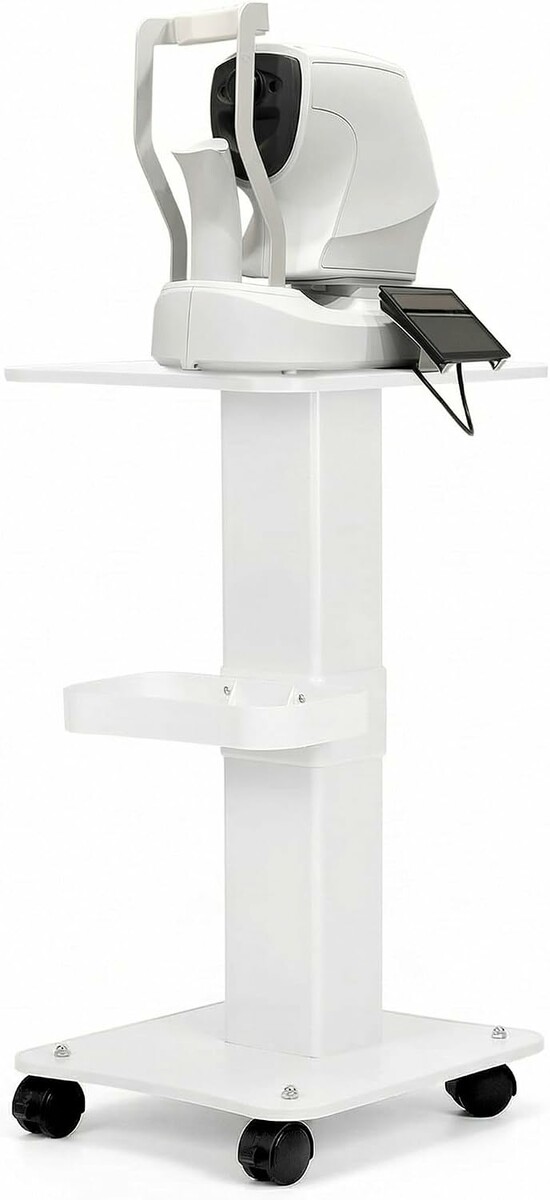 QWORK WD11203 wózek kosmetyczny na kółkach – metalowy, do salonu piękności