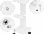 QWORK WD11203 wózek kosmetyczny na kółkach – metalowy, do salonu piękności – zdjęcie 4