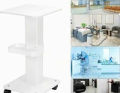 QWORK WD11203 wózek kosmetyczny na kółkach – metalowy, do salonu piękności – zdjęcie 5
