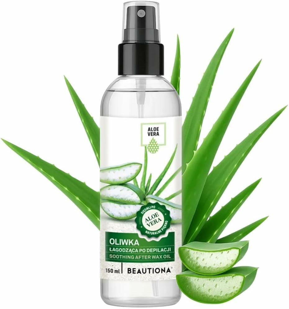 BEAUTIONA After Shave & Wax – olejek po depilacji i goleniu, aloes, spray 150 ml