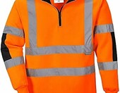 Portwest B308 Xenon – bluza robocza rugby z długim rękawem, pomarańczowa – zdjęcie 1