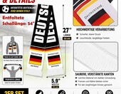 AURALIN szaliki kibica Niemcy – 2 sztuki, poliester – zdjęcie 2