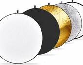 Neewer 10000076 – składana blenda fotograficzna 5 w 1, 110 cm, z torbą – zdjęcie 1