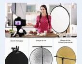 Neewer 10000076 – składana blenda fotograficzna 5 w 1, 110 cm, z torbą – zdjęcie 4