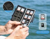 JJC JCR-SDMSD36 – wodoszczelne etui na 36 kart pamięci SD i microSD, czarne – zdjęcie 3