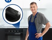 VIOKS – 4 uniwersalne pokrętła do kuchenki Ø 38 mm z adapterami, czarne – zdjęcie 5