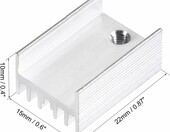 sourcing map – 10 szt. aluminiowych radiatorów TO-220 22×15×10 mm – zdjęcie 2