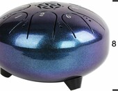 Rayzm TD5 – stalowy bęben językowy 13 cm, 8 nut C-dur, niebieski – zdjęcie 2