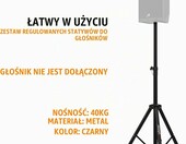 Audibax Neo 121 – aluminiowy statyw głośnikowy regulowany 67–115 cm, czarny – zdjęcie 3