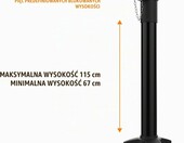 Audibax Neo 121 – aluminiowy statyw głośnikowy regulowany 67–115 cm, czarny – zdjęcie 4