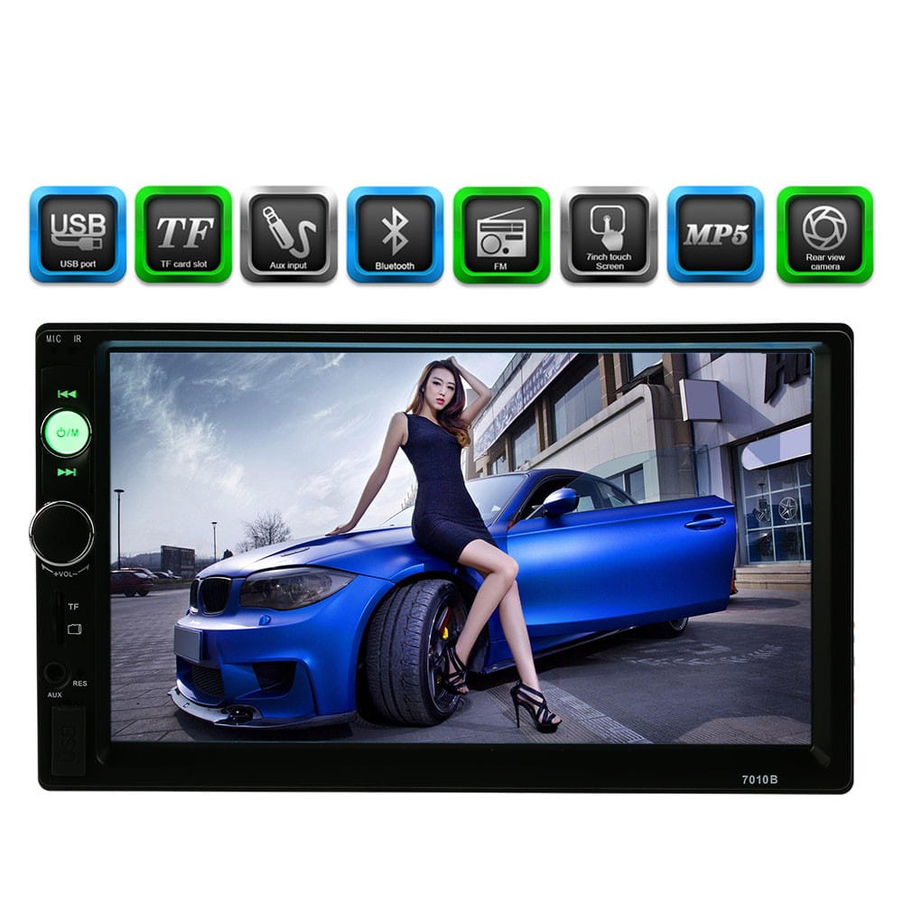Radio samochodowe 7 cali 2DIN dotyk BT USB AUX MP5
