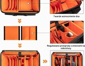 Trunab torba na kółkach na sprzęt DJ – z przegrodami i teleskopowym uchwytem, czarna – zdjęcie 2