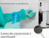 MJW MJW-851 – lusterko dentystyczne ze stali nierdzewnej z uchwytem – zdjęcie 2