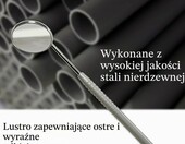 MJW MJW-851 – lusterko dentystyczne ze stali nierdzewnej z uchwytem – zdjęcie 3