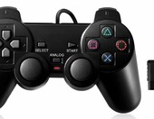 FLLAGG20 pad przewodowy do PlayStation 1 (PSX) i PS2, 1,8 m, czarny – zdjęcie 1