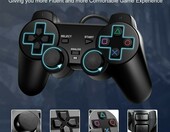 FLLAGG20 pad przewodowy do PlayStation 1 (PSX) i PS2, 1,8 m, czarny – zdjęcie 4