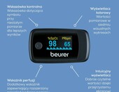 Beurer PO 45 – pulsoksymetr napalcowy z pomiarem SpO2, tętna i perfuzji – zdjęcie 5