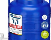 Garronda GD-0090 – beczka 60 l z kranem, zbiornik na wodę i paszę, niebieska – zdjęcie 1