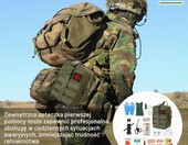 JXAXD zestaw ratowniczy pierwszej pomocy 61 elementów w plecaku, zielony – zdjęcie 5
