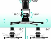Duronic PB01XB – uchwyt sufitowy i ścienny do projektora, do 10 kg – zdjęcie 3