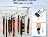 JJC FDH-C10-AMU4-FBM – wieszak do suszenia filmów 35 mm i 120 z 10 klipsami – zdjęcie 2