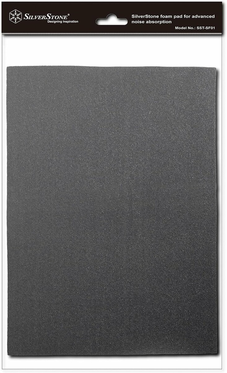 SilverStone SF01 – mata wygłuszająca do obudowy komputera, 2 szt., pianka 4 mm