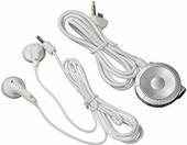 OSTENT – słuchawki douszne z pilotem do Sony PSP 1000, białe – zdjęcie 1
