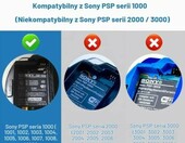 OSTENT – słuchawki douszne z pilotem do Sony PSP 1000, białe – zdjęcie 5