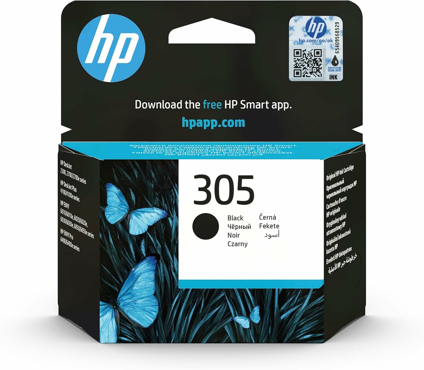 HP 305 3YM61AE – oryginalny wkład z czarnym tuszem do drukarki atramentowej