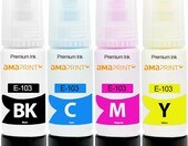 Amaprint tusz w butelkach zamiennik Epson 103 – 4 kolory po 70 ml do EcoTank – zdjęcie 1