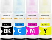 Amaprint tusz w butelkach zamiennik Epson 103 – 4 kolory po 70 ml do EcoTank – zdjęcie 3