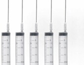 Yusat 5 strzykawek 20 ml z płaskimi igłami 10 cm – akcesoria do regeneracji tuszu – zdjęcie 1