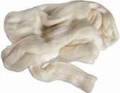 Rayher czesanka wełniana do filcowania 50 g – biała, 100% owcza wełna – zdjęcie 1