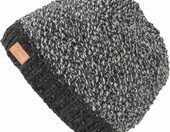 GURU SHOP Czapka wełniana ręcznie robiona, wzór perłowy – unisex, antracytowa – zdjęcie 1
