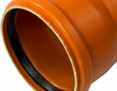 Ostendorf rura kanalizacyjna KG DN 160, długość 500 mm – PVC, pomarańczowa – zdjęcie 2