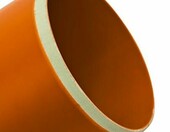 Ostendorf rura kanalizacyjna KG DN 160, długość 500 mm – PVC, pomarańczowa – zdjęcie 3