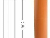 Ostendorf rura kanalizacyjna KG DN 160, długość 500 mm – PVC, pomarańczowa – zdjęcie 4